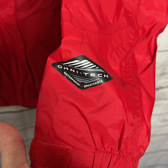 Columbia Sportswear Red Omni Tech Waterproof Hooded Jacket Womens Sz XS! - Picture 3 of 7